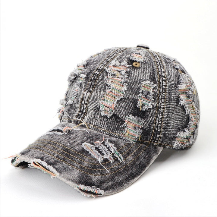 Women's Distressed Denim Baseball Cap Stornfield