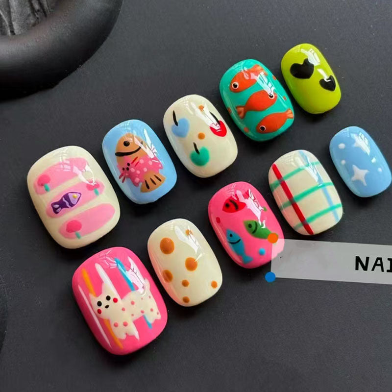 Playful Artistic Nail Art Design Set Stornfield
