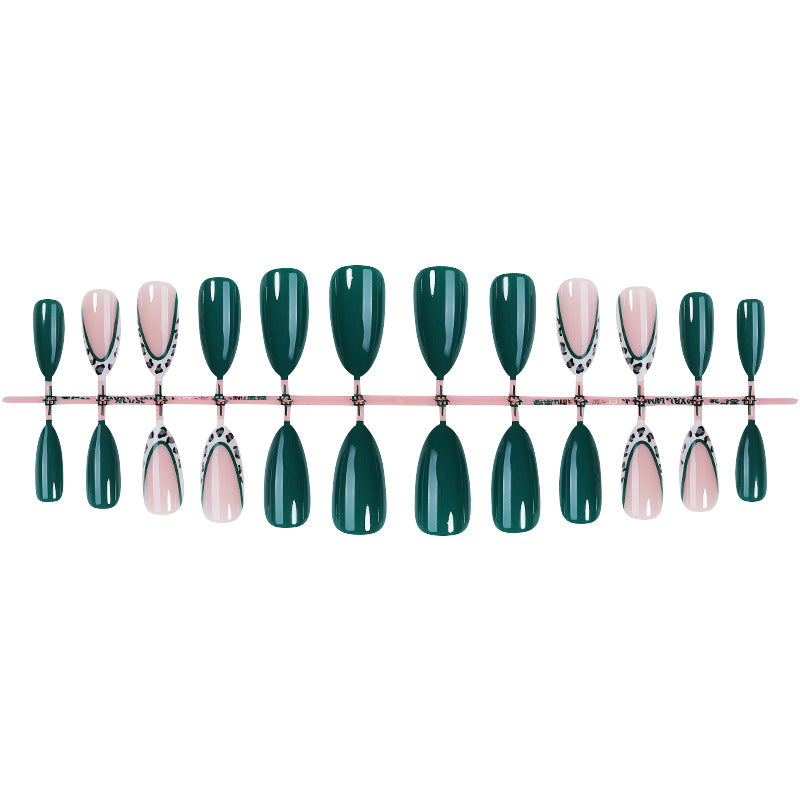 Decorative Press-On Nail Art Set with Contemporary Animal Prints Stornfield