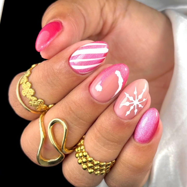 Nail art set with Creative Winter Design Stornfield