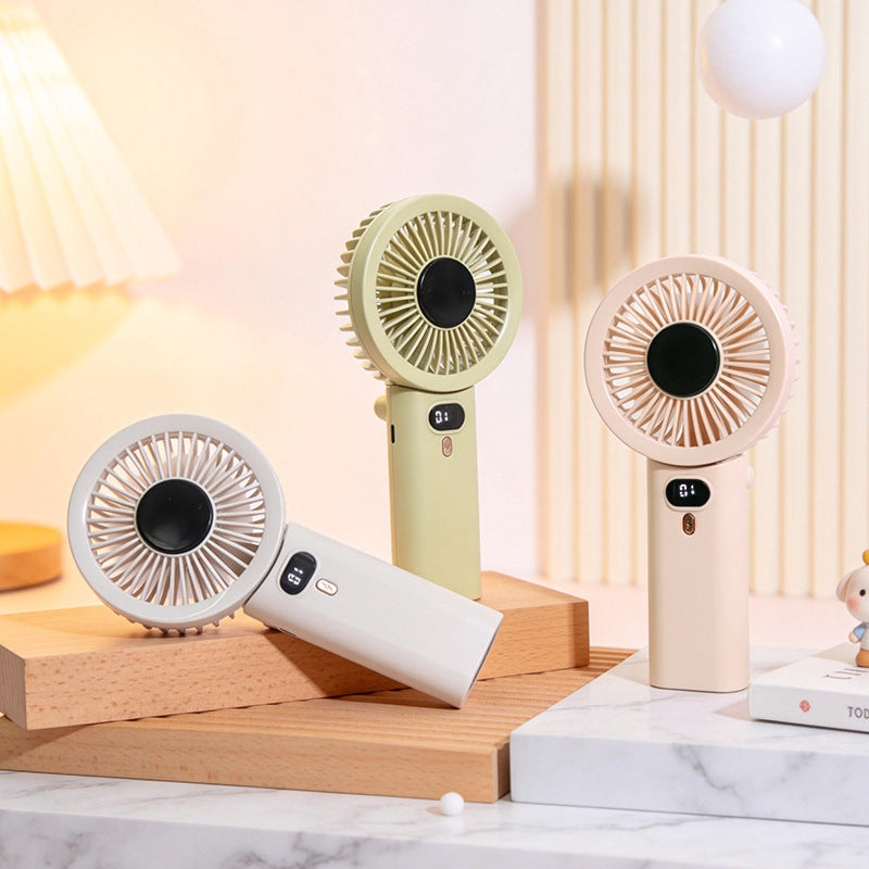 Women Portable Hand Fan with Temperature Regulating Display Stornfield