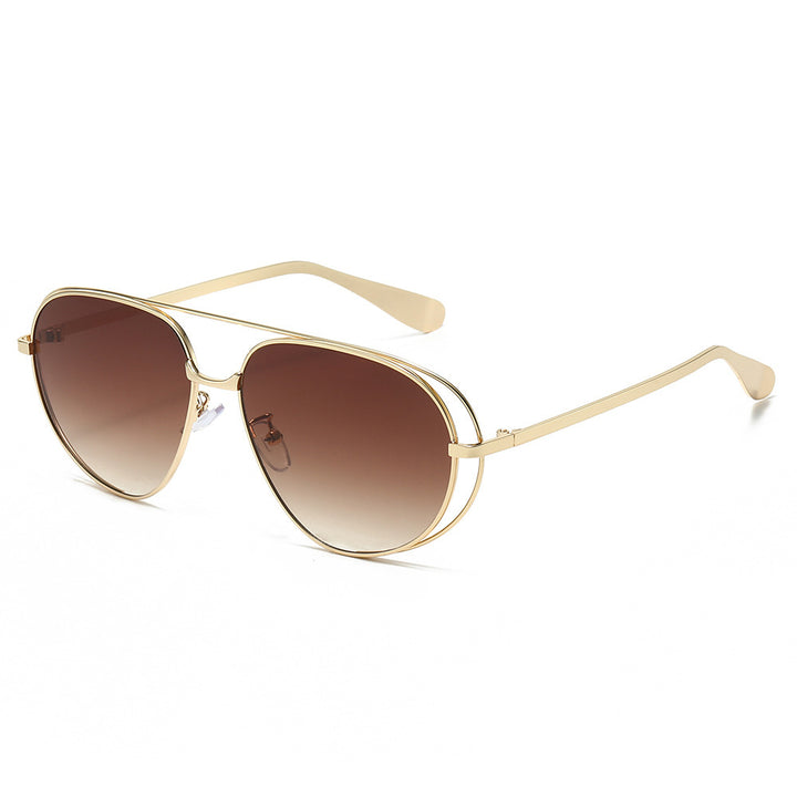 Stylish Aviator Sunglasses with Blue Lenses Stornfield