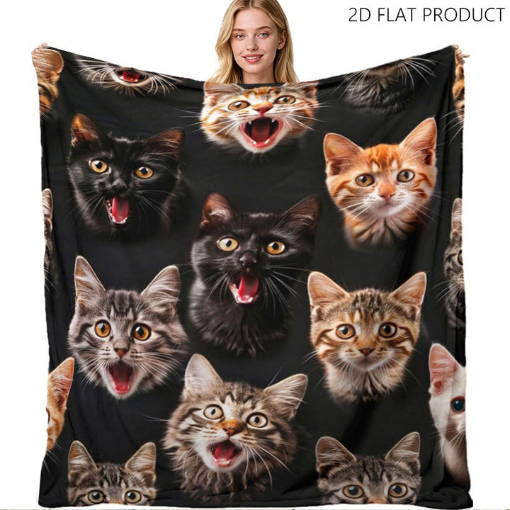 Artistic Butterfly-Inspired Fleece Blanket