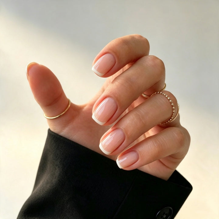 Artificial Nail Art with Elegant French Tip Stornfield