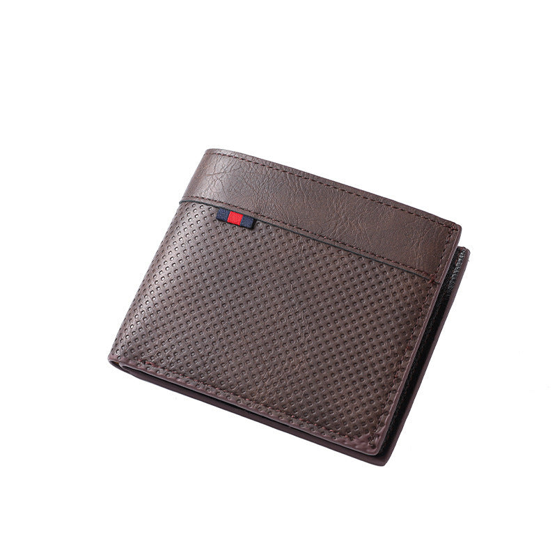Textured Bi-Fold Leather Wallet Stornfield
