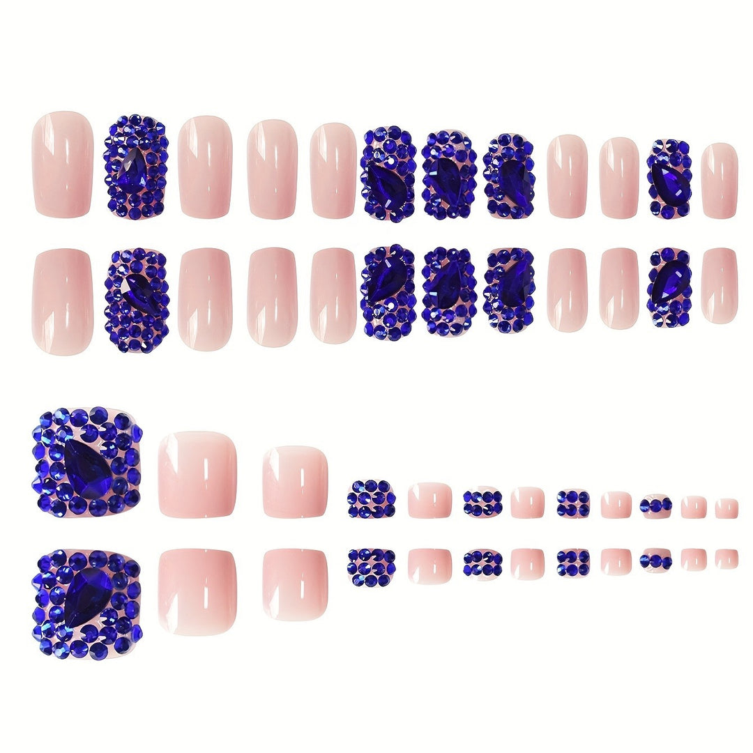 Glamorous Crystal-Embellished Nail Art Set Stornfield