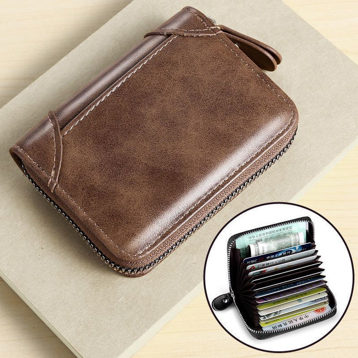 Premium Leather Zippered Wallet Stornfield