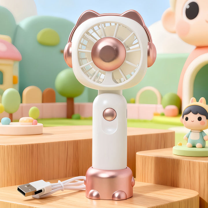 Women Portable Table Fan in Playful Bear Design Stornfield