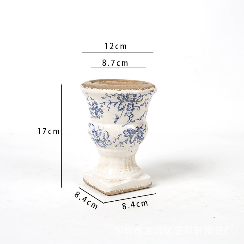 Floral Ceramic Planter Stornfield