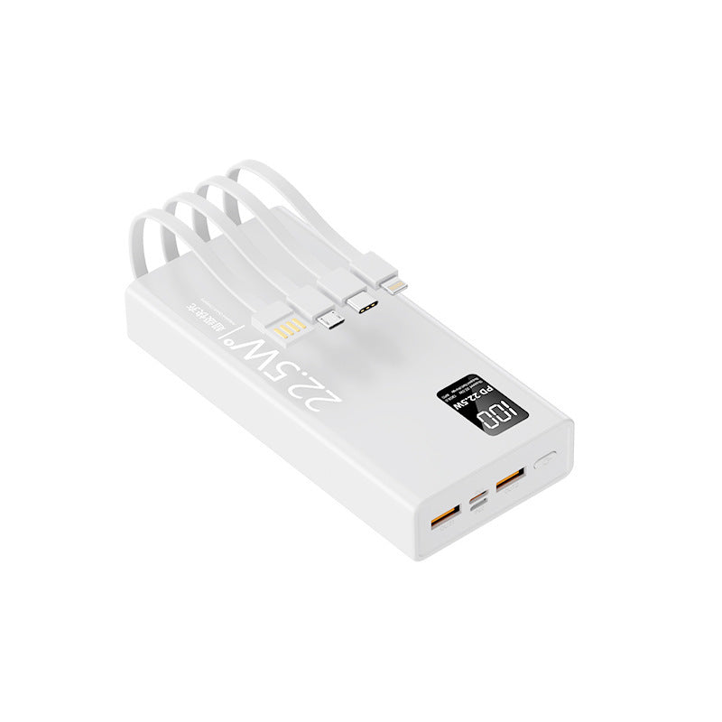 Multifunctional power bank with integrated cable system and digital power display Stornfield