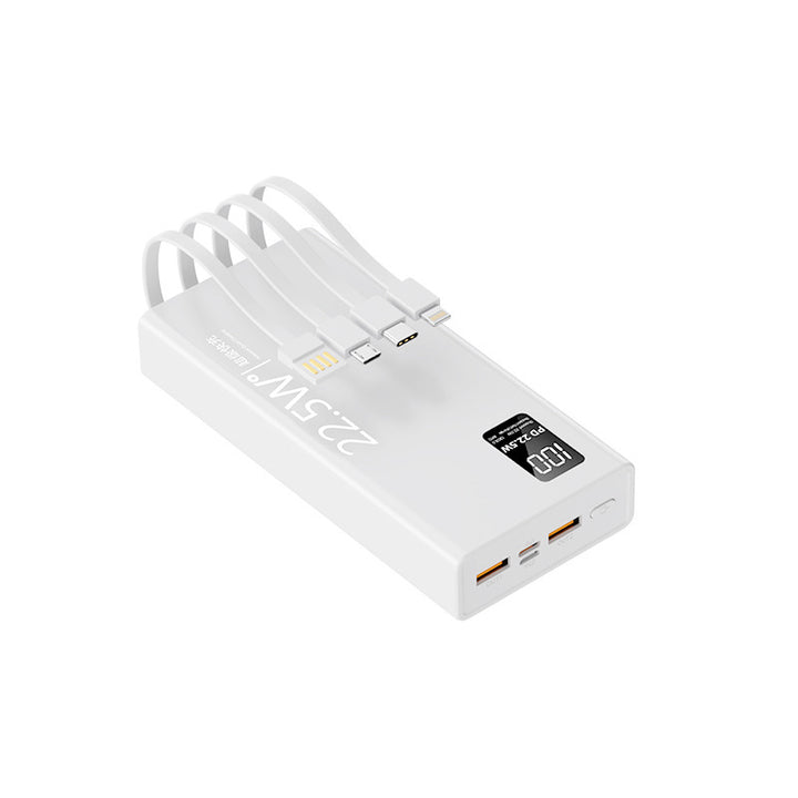 Multifunctional power bank with integrated cable system and digital power display Stornfield