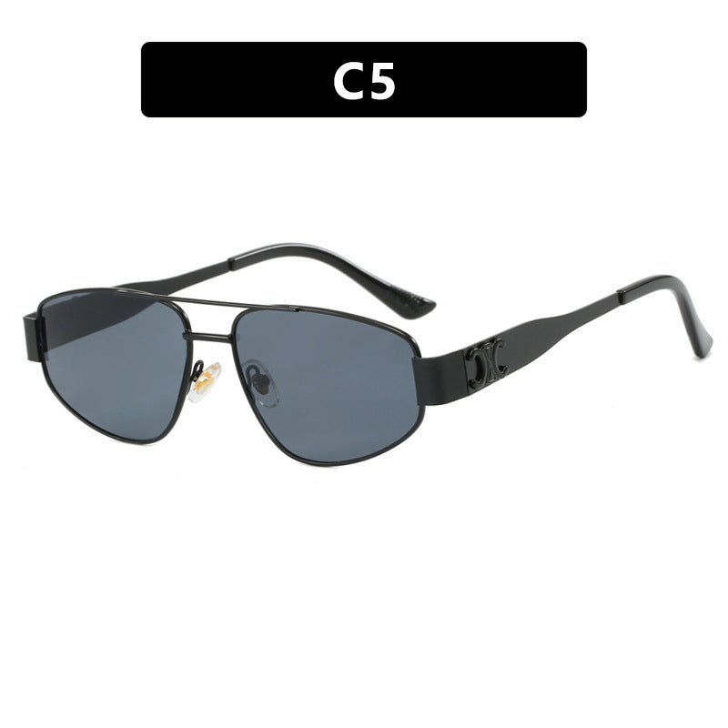 Ladies sporty sunglasses with polarized lenses and elegant metal frame Stornfield