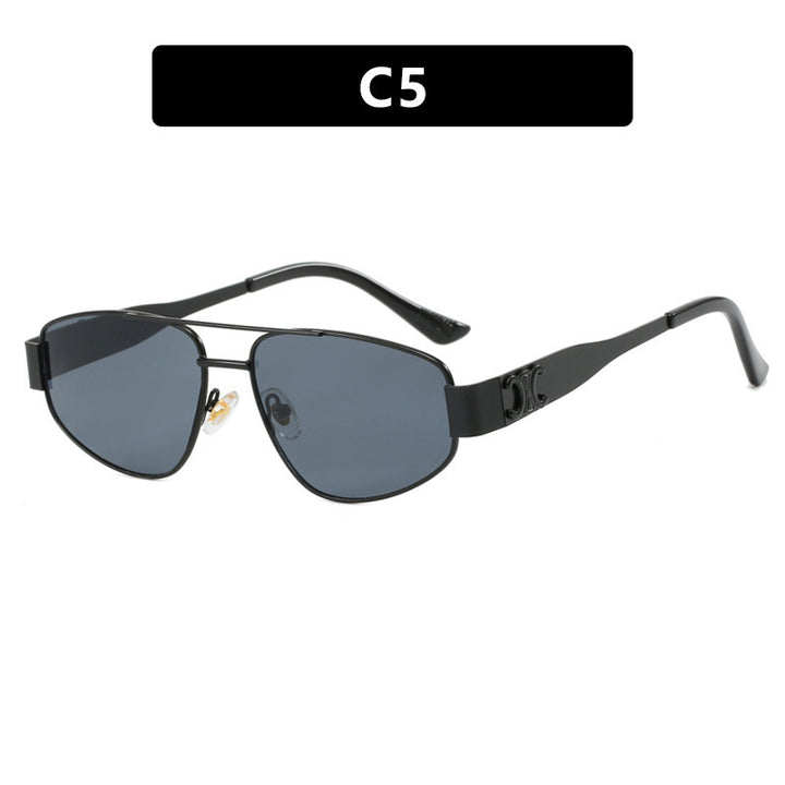 Ladies sporty sunglasses with polarized lenses and elegant metal frame Stornfield