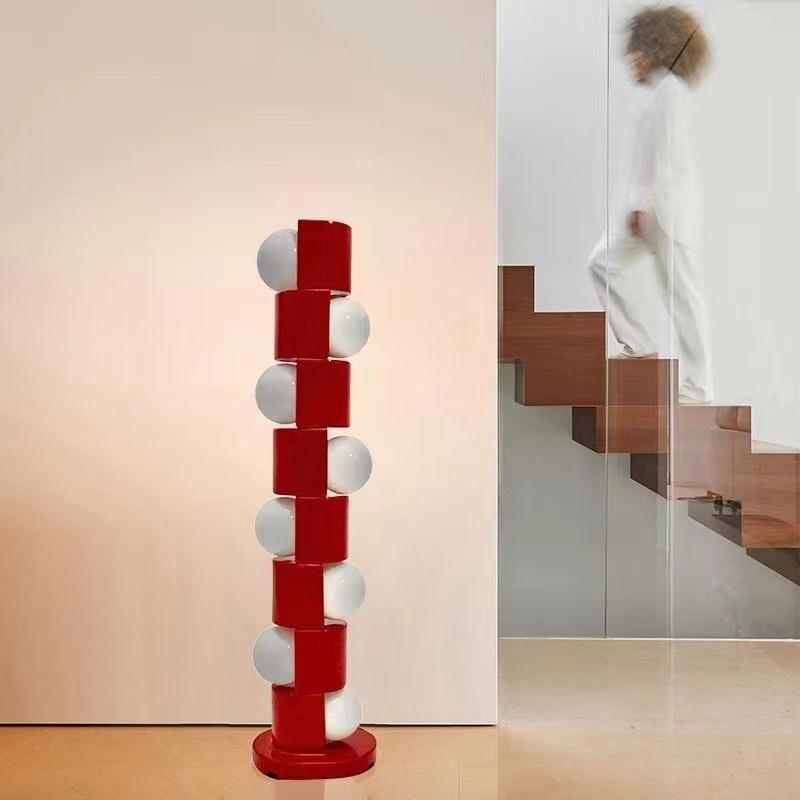 Sculptural Tower Floor Lamp with Modern Design