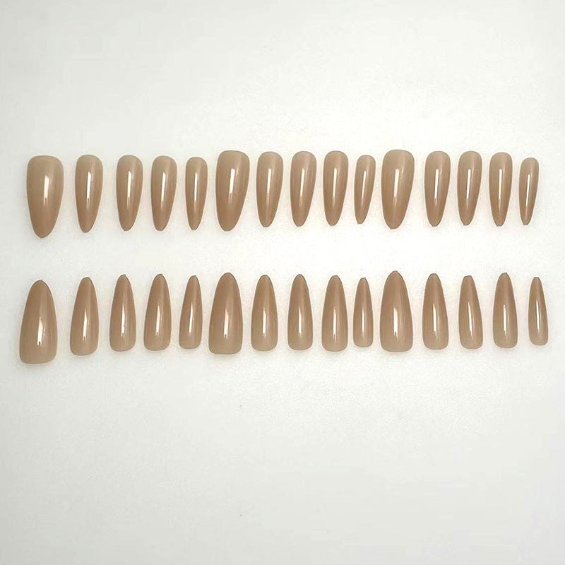Elegant Glossy Almond-Shaped Acrylic Nails Stornfield