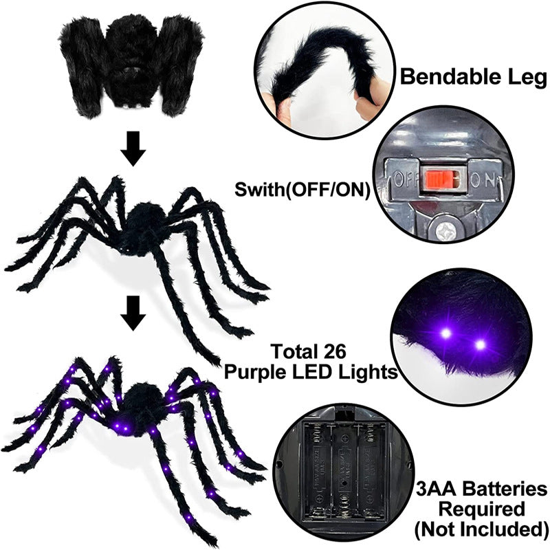 Animated LED Spider Decorations Stornfield