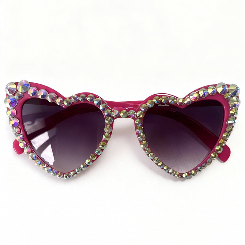 Rhinestone Heart-Shaped Sunglasses Stornfield