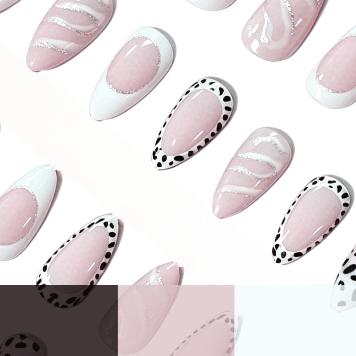 Artistic Almond-Shaped Nail Art Extensions Stornfield