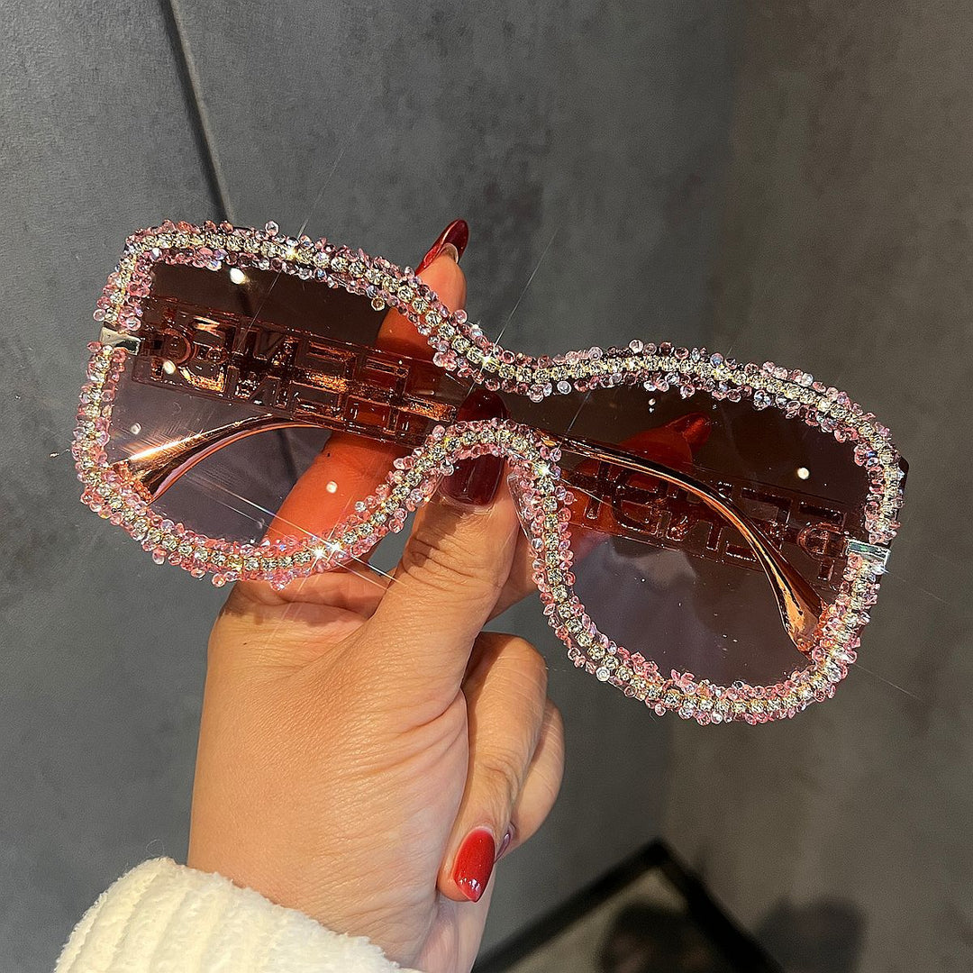 Women's Glamorous Sunglasses with Striking Crystal Frame Stornfield