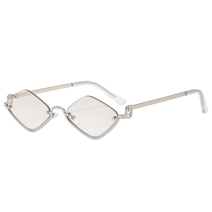 Women's trendy square sunglasses with delicate metal frame Stornfield