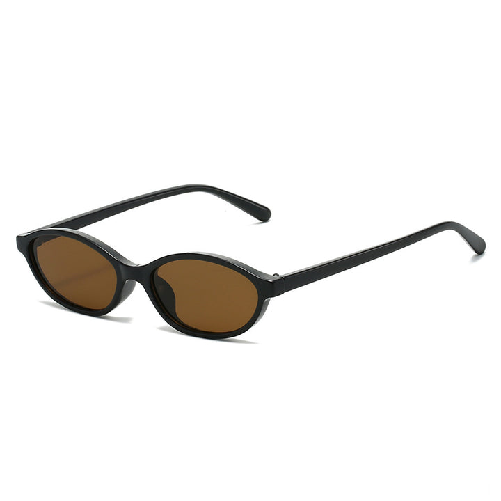 Retro-Inspired Slim Oval Sunglasses Stornfield