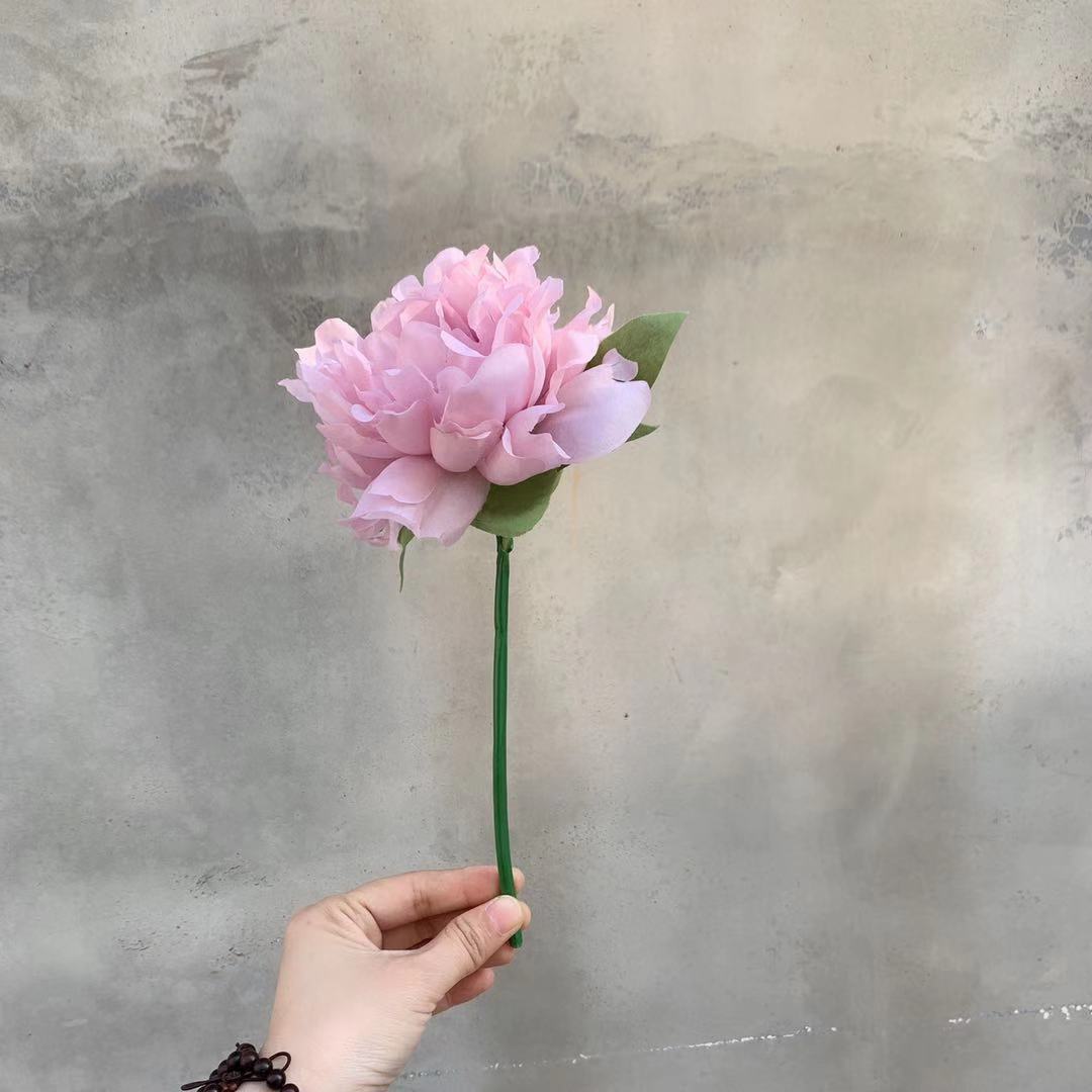 Lifelike Peony Flower Stem