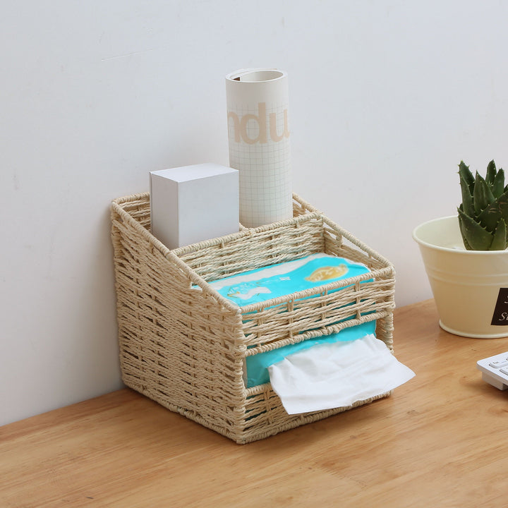 Ladies Storage Basket in Natural Woven Look Stornfield