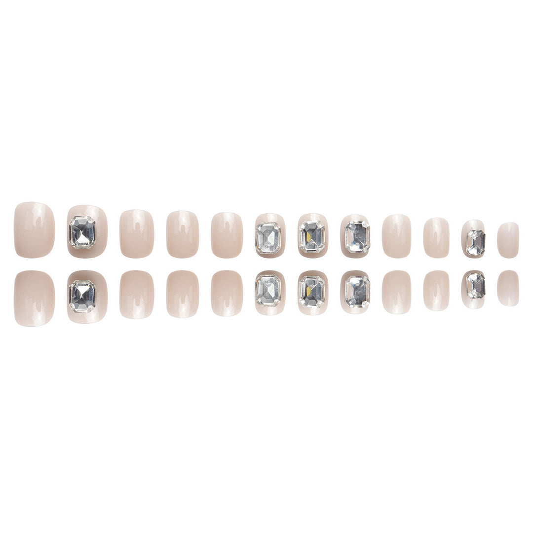 Glamorous Rhinestone-Embellished Press-On Nails Stornfield