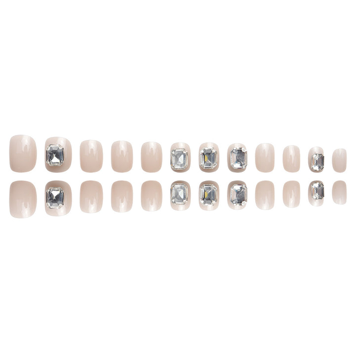 Glamorous Rhinestone-Embellished Press-On Nails Stornfield