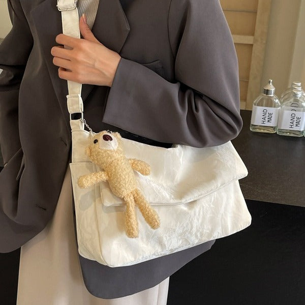 Textured Slouchy Shoulder Bag