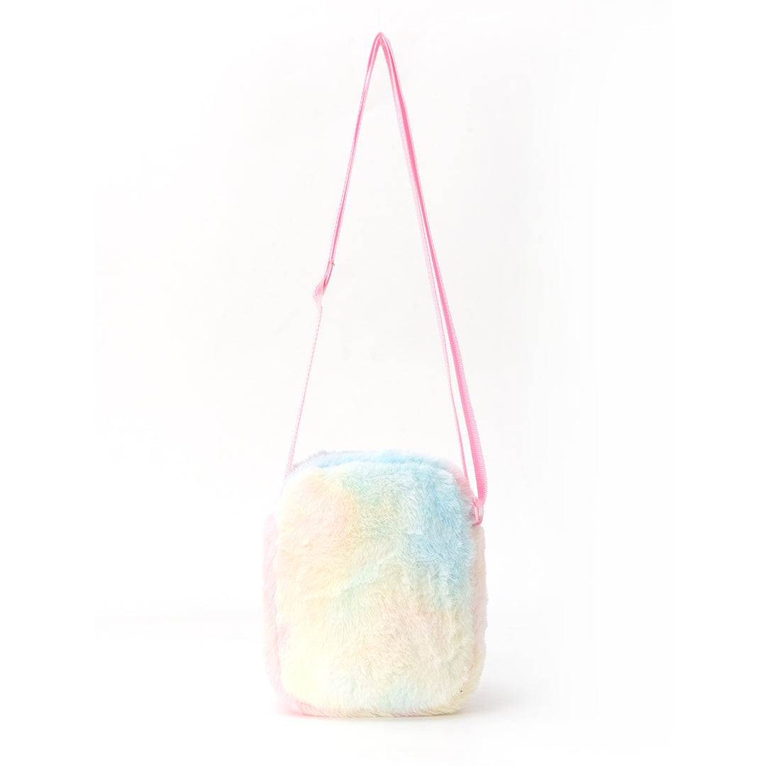 Fluffy shoulder bag with star motif Stornfield