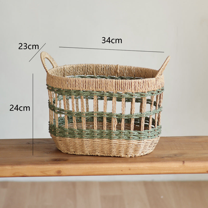 Handcrafted storage basket with natural material Stornfield