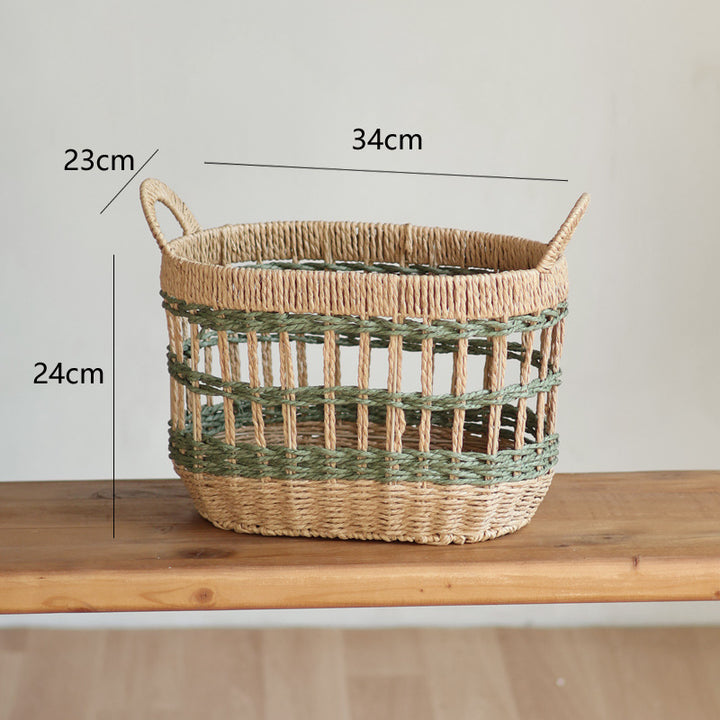 Handcrafted storage basket with natural material Stornfield