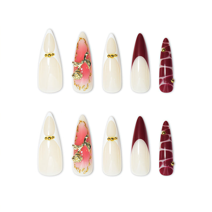 Elegant Decorative Press-On Nail Extensions Stornfield