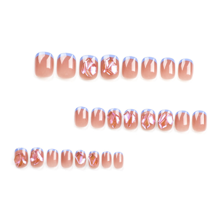 Nail art with glitter and 3D design Stornfield