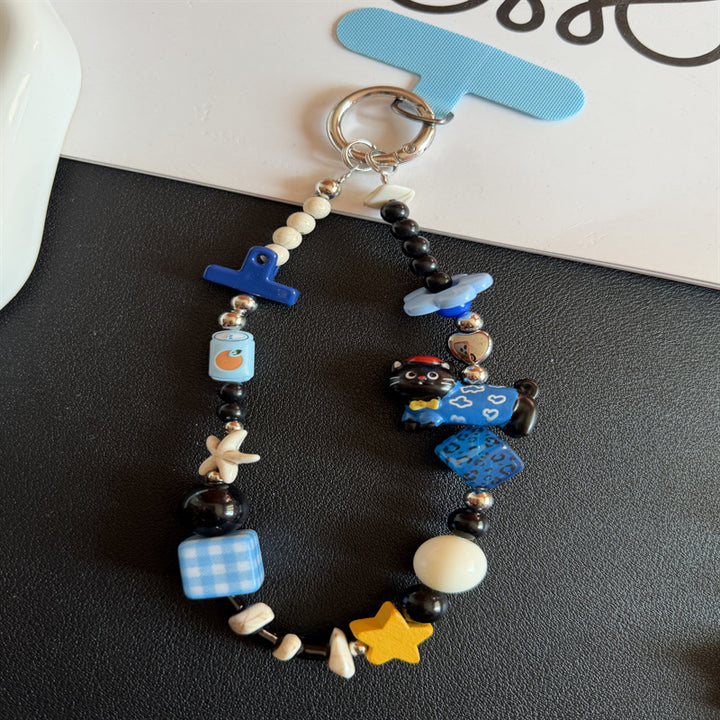 Decorative Beaded Charm Keychain Stornfield 1790135273