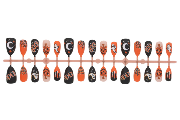 Halloween Artificial Nail Set with Halloween Motifs and Creative Designs Stornfield