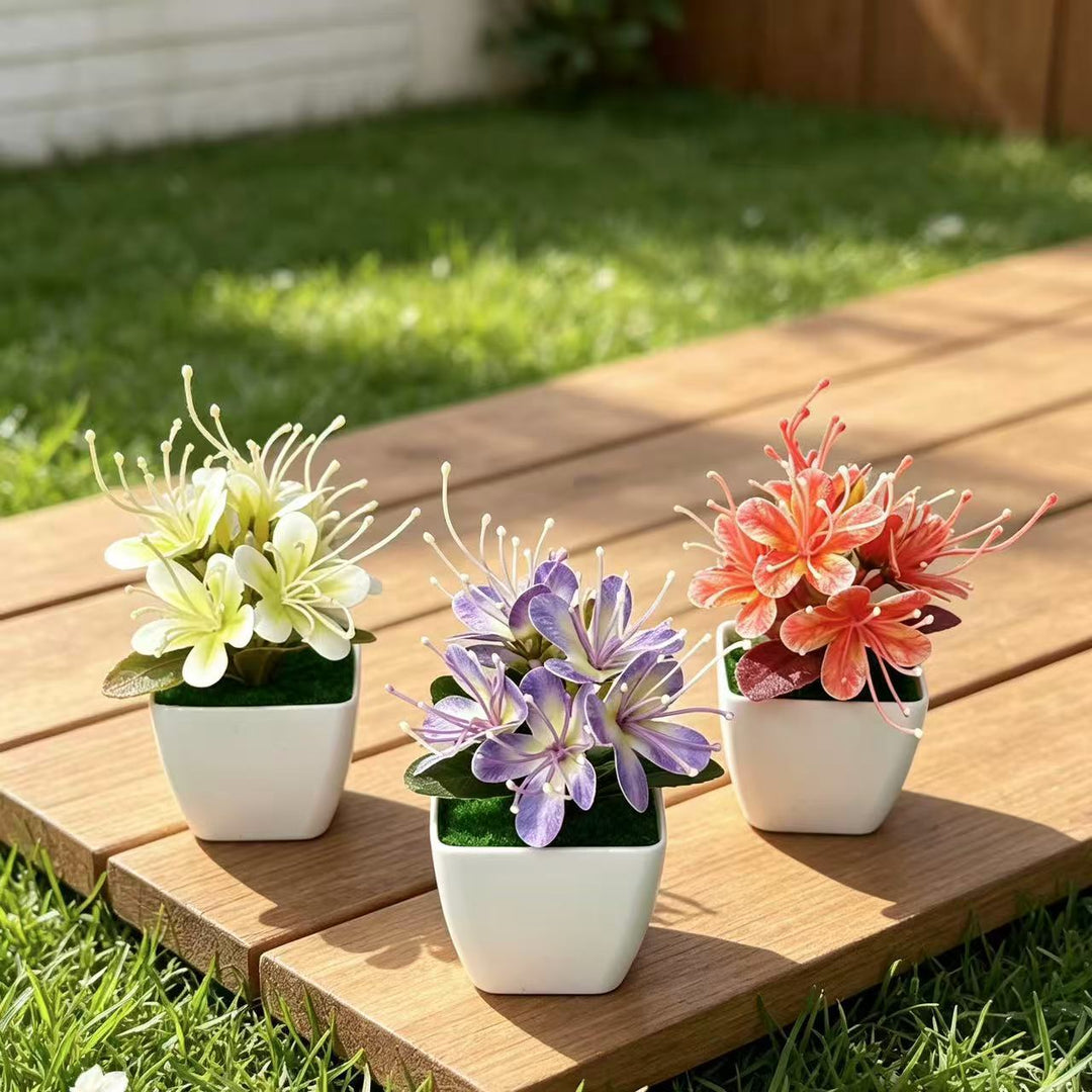 Lifelike Floral Centerpiece for Indoor Home Decor