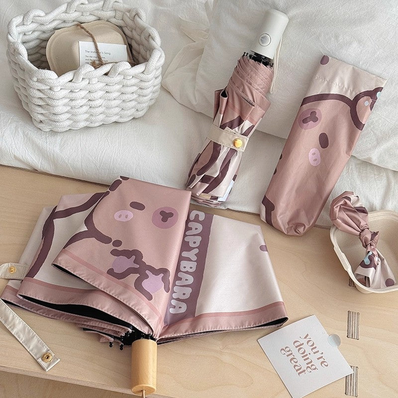 Women's high-quality folding umbrella with playful animal motif Stornfield