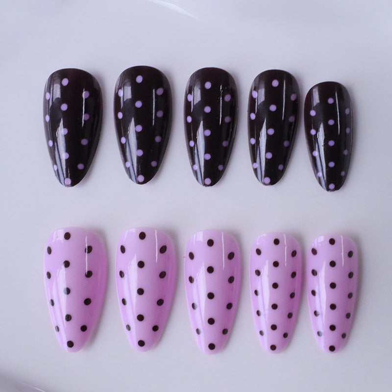 Artistic Polka Dot Nail Enhancements Stornfield
