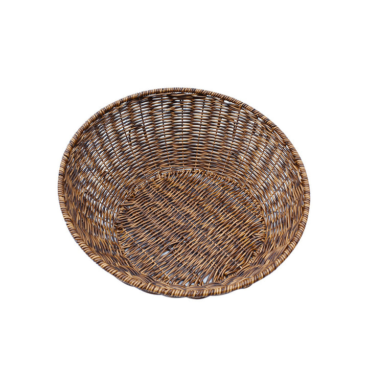 Artisan Woven Round Storage Basket Stornfield