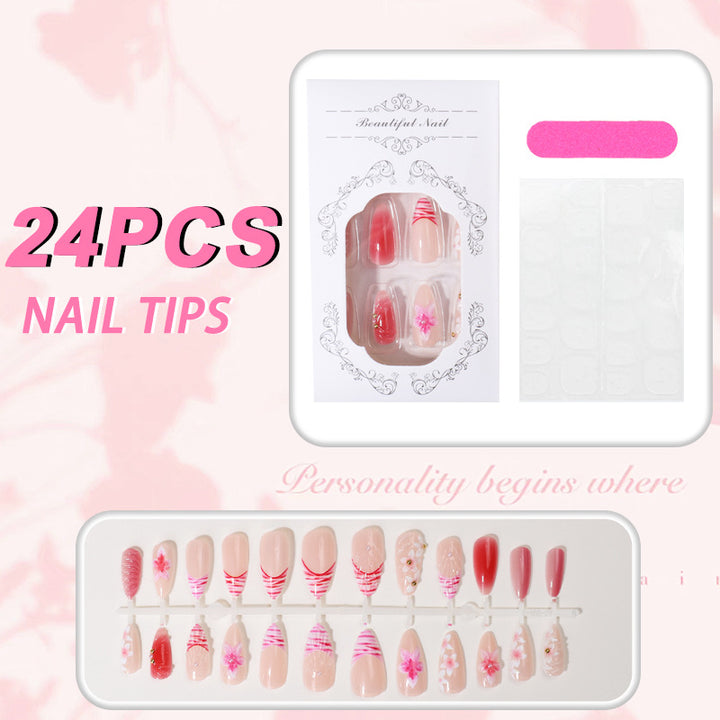 Floral Art Press-On Nail Tips Collection Stornfield