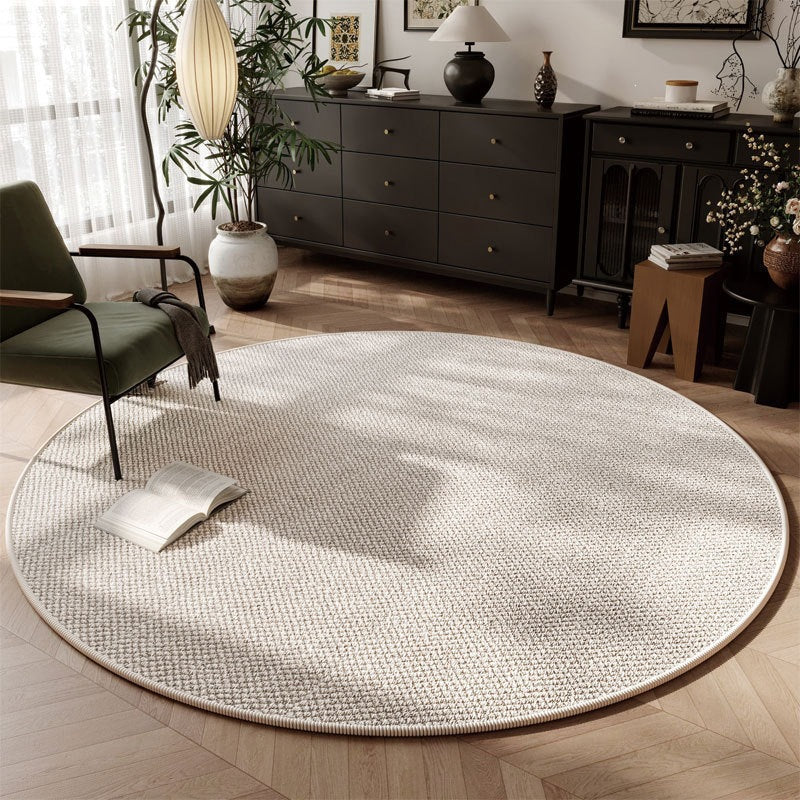 Round Textured Area Rug