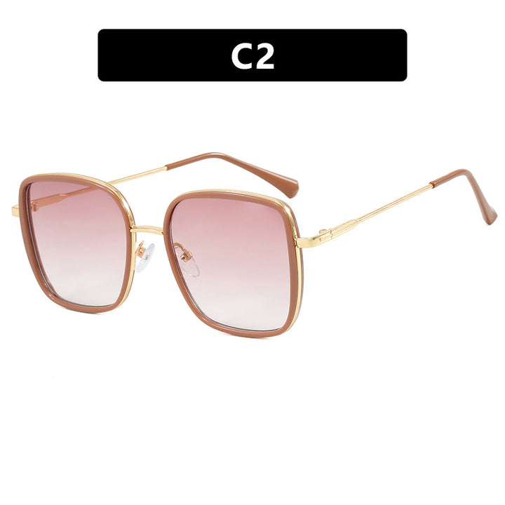 Women's oversized sunglasses with elegant metal frame and polarized lenses Stornfield