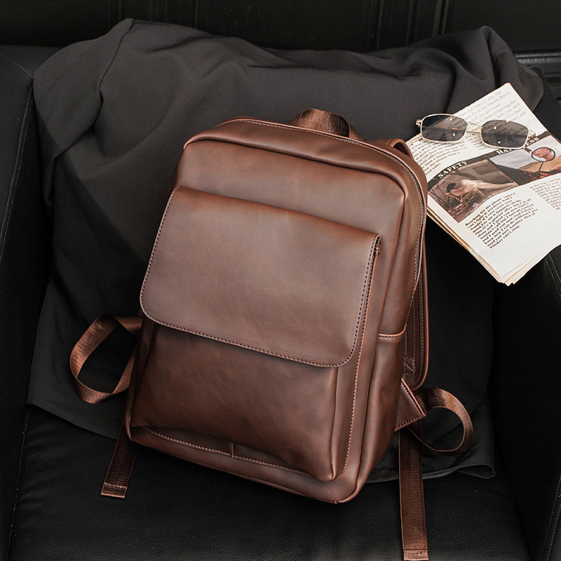 Elegant Backpack Made of High-Quality Faux Leather with Multifunctional Compartments Stornfield