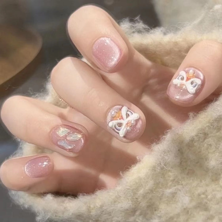 Designer Butterfly-Themed Press-On Nail Set Stornfield