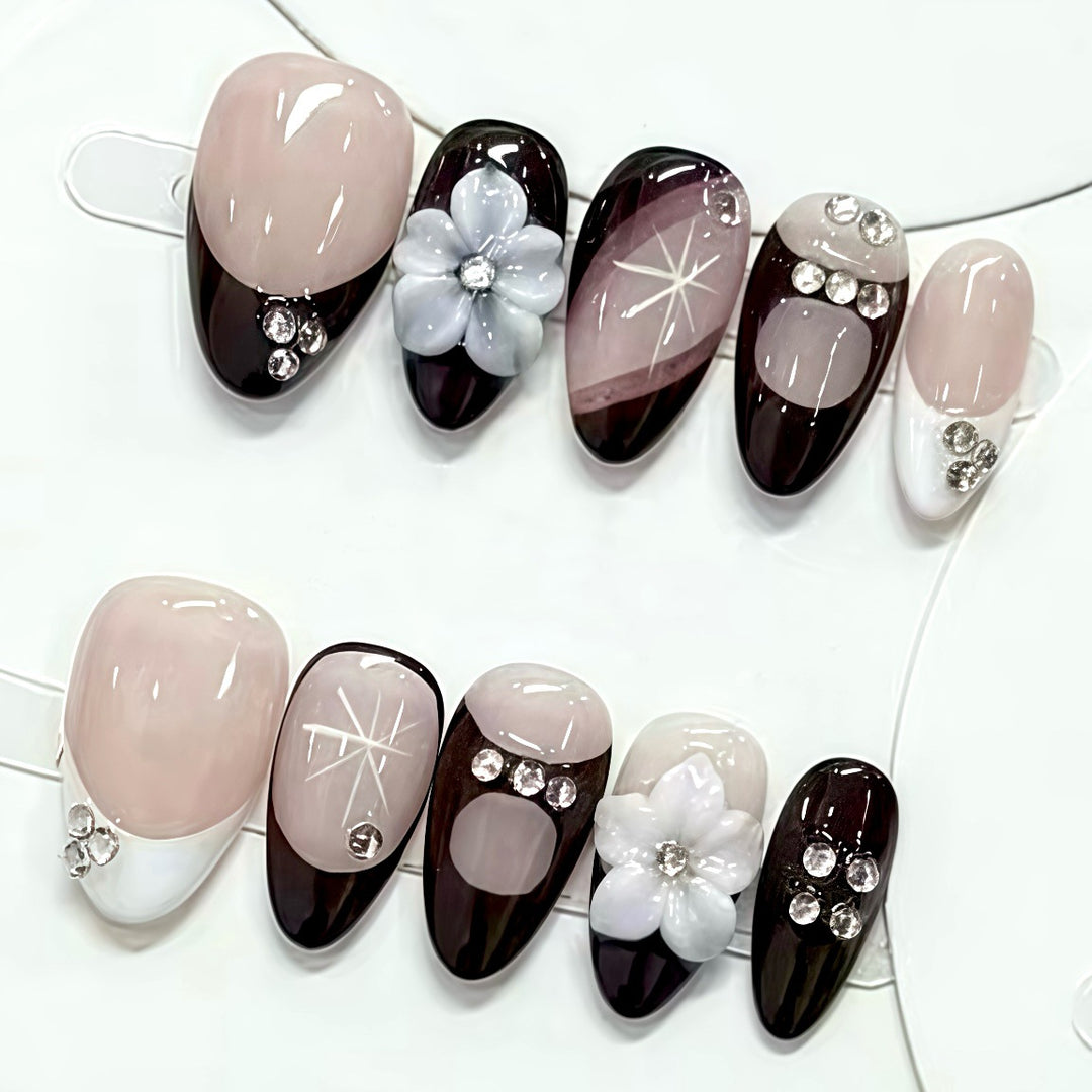 Elegant Press-On Nail Art Set 1790745833