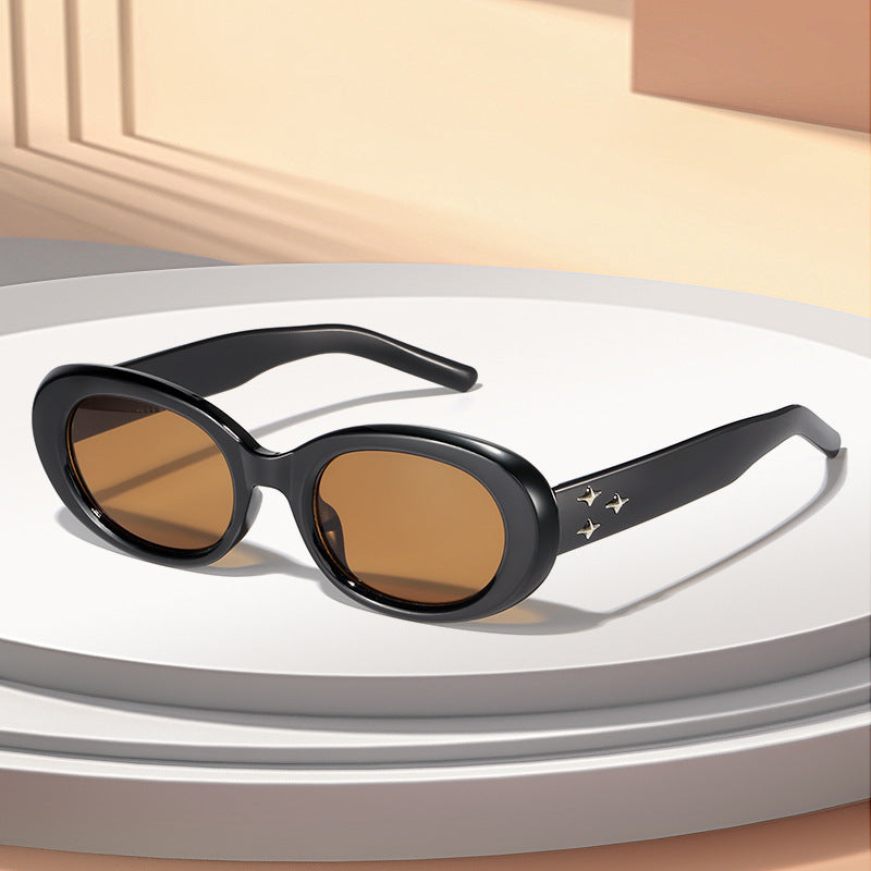 Retro Oval Frame Sunglasses Stornfield