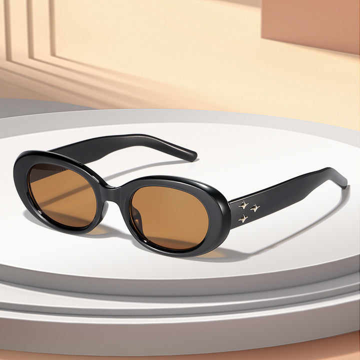 Retro Oval Frame Sunglasses Stornfield