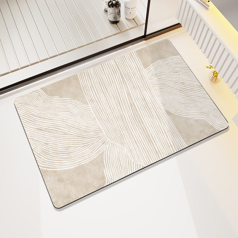 Abstract Geometric Design Bath Mat Stornfield